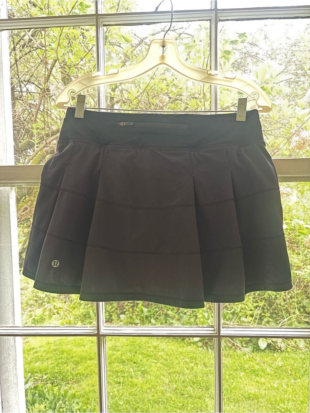 lululemon athletica Black Skater Tennis Skirt with Zip Pocket